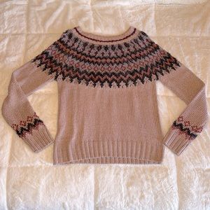 Patterned Pink Sweater